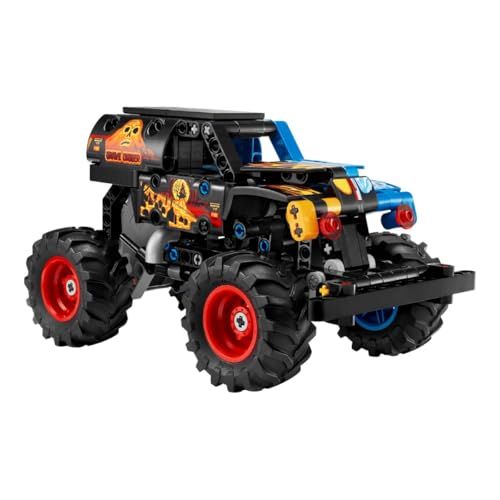 Jouet Lego Technic Monster Jam Grave Digger - Feu et Glace (42219) - Moteur à Rétrofriction, 263 Pièces