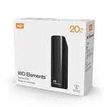 [Prime DE] Disque dur externe Western Digital WD Elements Desktop - USB 3.0, 20 To (WDBWLG0200HBK-EESN)