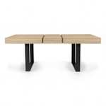 Table repas extensible Brixton - 160/200 x 80 x 75cm