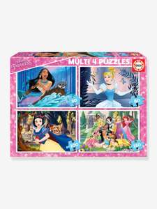 Lot de 4 puzzles progressifs Disney Princesses Educa - 50 à 150 pièces