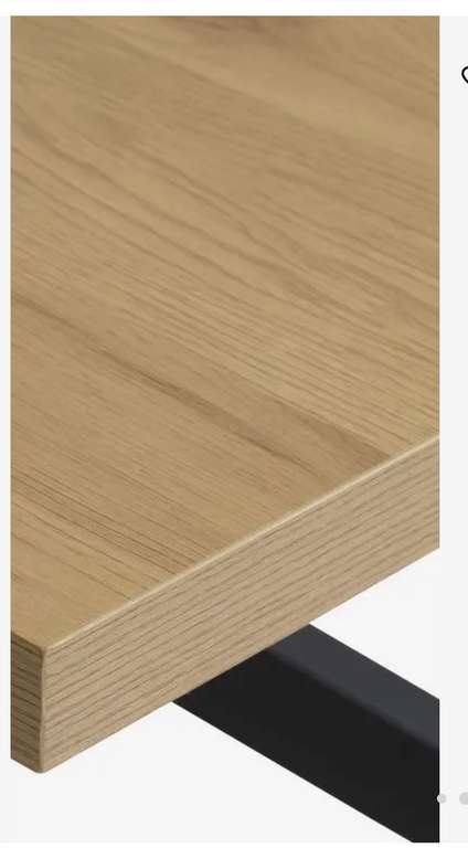 Nortoft Table Table NORTOFT 95x200cm Chêne Noir à 125,00€ chez Jysk | Dealabs