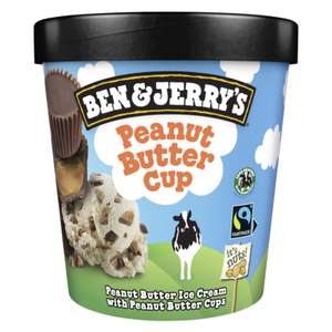 Sélection de glaces Ben & Jerry's en promotion Ex: Lot de 2 Pots de Peanut Butter ou Cookie Dough - Auchan V2, Villeneuve-d'Ascq (59)