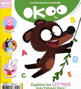 Abonnement de 12 Mois au Magazine Okoo Jeux et Toupie les jeux de l'école - 8 Numéros (mensuel)