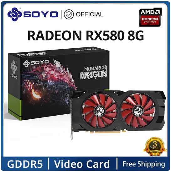 Carte graphique SOYO AMD Radeon RX580 2080SP 8Go