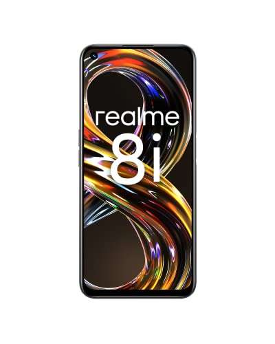 Smartphone 6.6" Realme 8i - Full HD+ 120 Hz, Helio G96, 4 Go RAM, 64 Go, NFC, 50 MPX