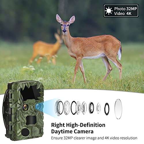 Caméra de Chasse Coolife - Deux Caméras 4K 32MP (Via coupon - Vendeur Tiers)