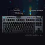 Clavier gaming Mécanique sans-fil Logitech G915 TKL Tenkeyless Lightspeed- Switch ultra-plat GL Tactile, RGB