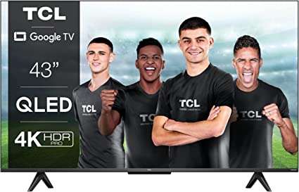 TV 43” QLED 4K TCL 43C639 - UHD, Smart TV, 60 Hz, Dolby Vision & Atmos