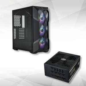 Boitier PC Masterbox TD500 Mesh V2 + Alimentation 100% Modulaire 80PLUS Gold 1050W