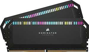 Kit Mémoire RAM Corsair Dominator Platinum RGB - DDR5, 32 Go (2x 16 Go), 6200 MHz, CL36
