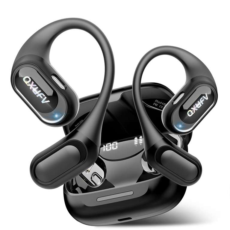 Écouteurs Traducteur Instantané Bluetooth 5.4 - 164 Langues, 40 Heures, Blanc 3 En 1