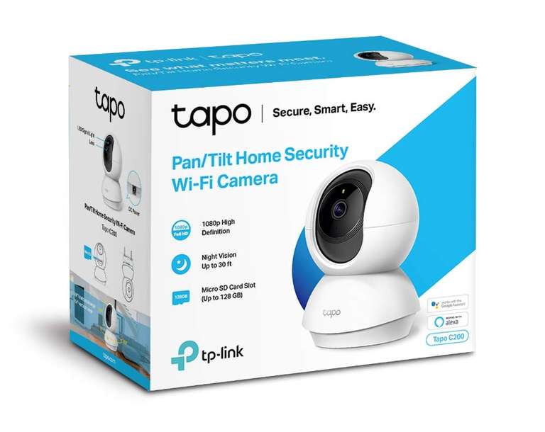 Tapo Caméra Surveillance WiFi intérieure 1080P C200