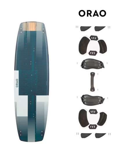 Planche de kitsurf Orao Twin Tip 500" Carbone - 136 x 40,5 cm (pads et straps inclus)