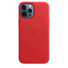 Coque en cuir Apple MagSafe pour iPhone 12 Pro Max (PRODUCT) RED