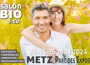 Entrée gratuite salon bio Metz du 24 au 26 mai 2024 - Metz (57)