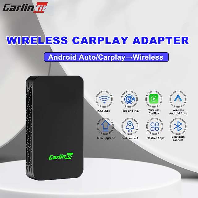 compatibles CarlinKit-Adaptateur CarPlay sans fil 5.0 2air filaire