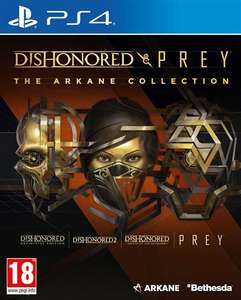 The Arkane Collection: Dishonored Definitive Edition + Dishonored 2 + Dishonored: Death of the Outsider + Prey sur PS4 (vendeur tiers)