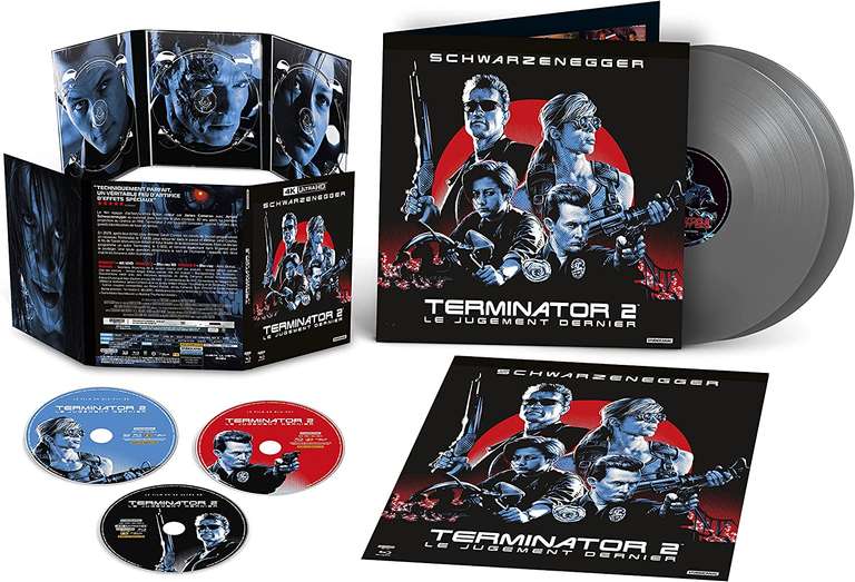 Coffret Anniversaire Terminator 2 : Le Jugement Dernier - Édition spéciale limitée Blu-ray 4K + Blu-ray 3D + Blu-ray + 2 Vinyles (VT)