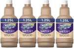 [Prime] Lot de 4 Nettoyants Sol pour Balai Spray Swiffer Wetjet Wood - 5L (4 x 1.25L)