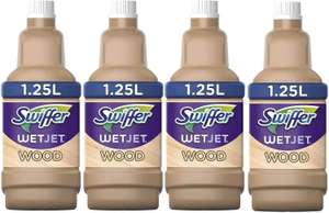 [Prime] Lot de 4 Nettoyants Sol pour Balai Spray Swiffer Wetjet Wood - 5L (4 x 1.25L)