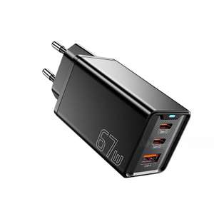 Chargeur Essager 67W 3 ports - GaN Tech, 2 USB-C + USB-A