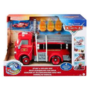 Coffret Disney Cars - Color Changers "Cascade et éclaboussures avec Red" - Camion de pompier + Véhicule inclus
