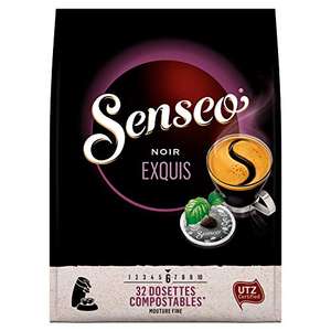 Lot de 10 paquets de 32 dosettes Café Senseo Noir Exquis (320 dosettes)