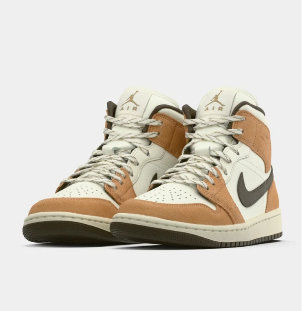 air jordan 1 mid baskets montantes écru 