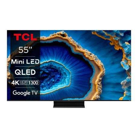 TV 55" TCL C80 55C809- Mini-LED QLED, 144hz, Google TV - icoza.fr