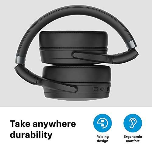 Casque sans fil Sennheiser HD 450SE - Bluetooth 5.0, Réduction de bruit active, Alexa (Noir)