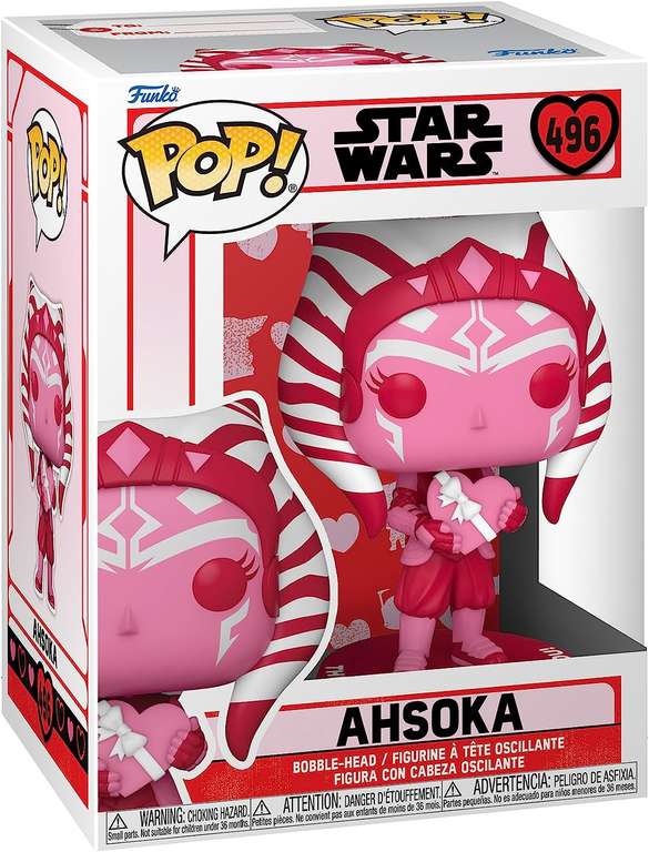 Figurine Funko Pop! Star Wars: Valentines, Ahsoka Tano, The Mandalorian (496)