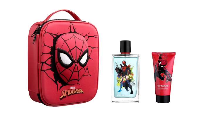 Coffret Marvel Spiderman Enfant - Sac + gel douche + eau de toilette (100ml)