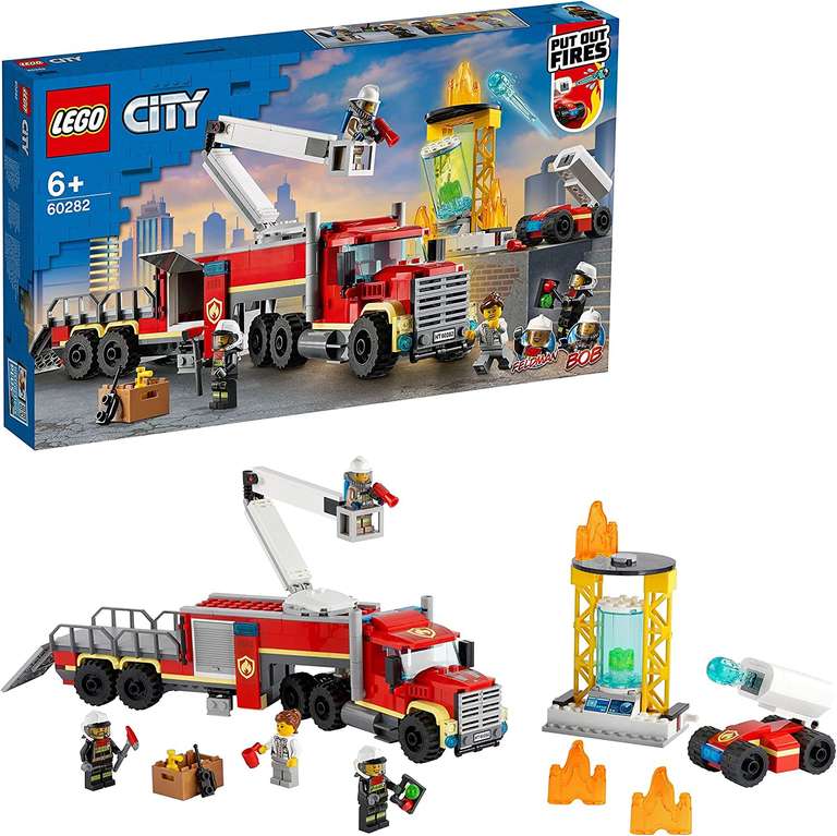 Jouet Lego City Fire L’unité de Commandement des Pompiers 60282
