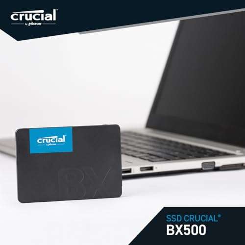 Crucial BX500 1TB 3D NAND SATA 2.5 Inch Internal SSD - Up to 540MB/s - CT1000BX500SSD101 (Acronis Edition)