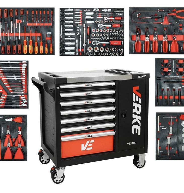 Servante d’atelier Verke - 306 outils