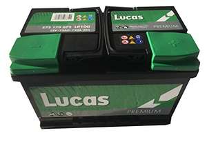 Batterie de voiture Lucas Premium LP100 - 12V, 72Ah, 720A