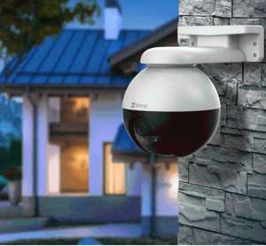 Caméra de surveillance extérieure motorisé EZVIZ C8W Pro - 2K, Infrarouge, IP65, Blanc