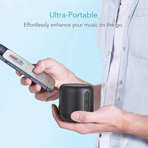 Enceinte Bluetooth Anker SoundCore Mini - noir (Via coupon - Vendeur Tiers)