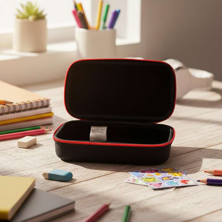 Trousse Pikachu All-Over Pokémon – Trousse 2 Niveaux 26 Cm Gim – Parfaite Pour École & Loisirs