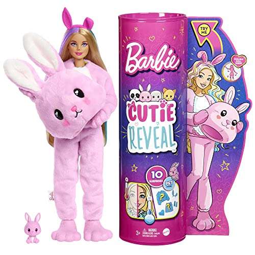 PRIME] Barbie Cutie Reveal coffret poupée lapin avec 10 surprises, jouet  pour enfant, HHG19 –