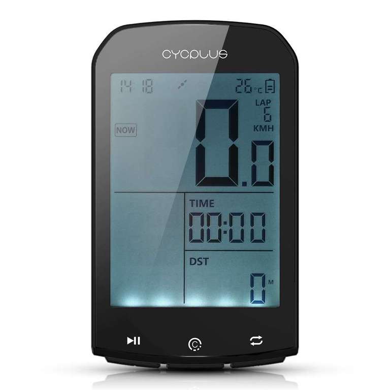 Ordinateur de vélo Cycplus M1 - LCD 2,9", GPS, ANT+, Bluetooth, batterie ~30h, USB-C, exportation de données, IPX6 (Entrepôt Chine)