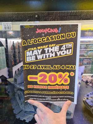 20% de réduction sur tous les Lego Star Wars - Toulouse (31)