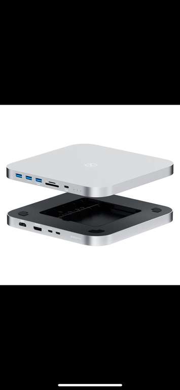Hub USB type-C pour Apple Mac Mini Hagibis - 4 ports USB, 1 emplacement disque SATA, 1 lecteur de cartes SD