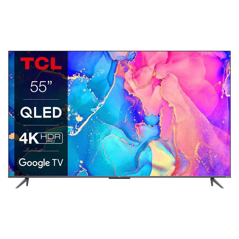 TV 55" TCL 55C636 2022 - QLED, 4K HDR10+, HDMI 2.1, Google TV, Dolby Vision & Atmos (Via ODR 100€)