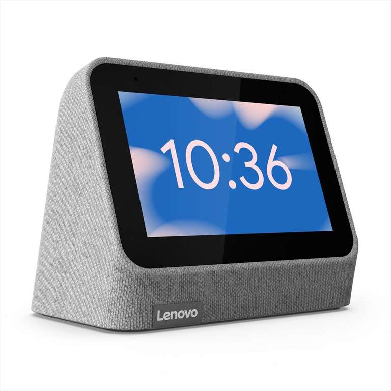 Assistant vocal connecté Lenovo Smart Clock V2 - Compatible Google Assistant (+1.75€ en RP - Vendeur Boulanger)