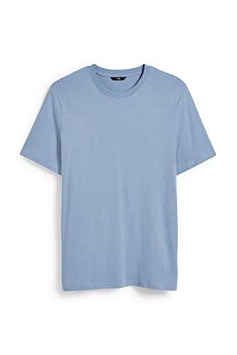 T-shirt col rond en coton mélangé C&A pour homme (Via coupon - Vendeur tiers)