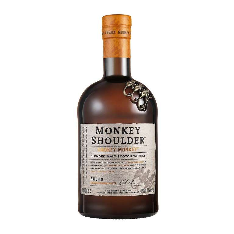 Bouteille de Whisky Monkey Shoulder Smokey Monkey - 70cl, 40°