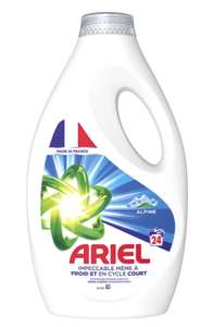 Lot de 2 bidons de lessive liquide Ariel – 2x24 lavages – Différentes variétés (via 5,78€ sur la carte fidélité, ODR 5,78€ et 5,09€)