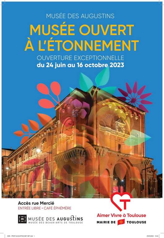 Entrée gratuite du 24 juin au 16 octobre au Musée des Augustins - Musée des Beaux-Arts de Toulouse (31)