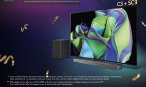 TV 55'' LG OLED evo C3 (4K UHD, 2023) + LG Barre de son 3.1.3 LG SC9S (via ODR 20% et remise membres LG 15%)